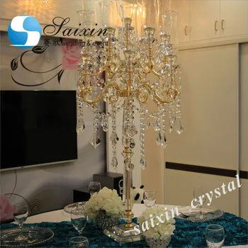 Luxury Gold Crystal Candelabra Decoration Wedding Zt 303 Buy
