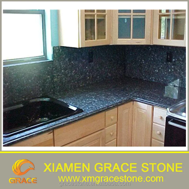Top Polished Blue Pearl Granite Prefabricated Countertops Norway Kitchen Tops Top Polished Blue Pearl Granite Prefabricated Countertops Norway Kitchen Tops