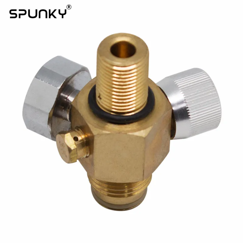 New Paintball On/off Valve With Pressure Gauge For C02 Paintball Tanks