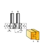 Woodworking carbide tip Tongue & Groove Bits assembles Bit router bit