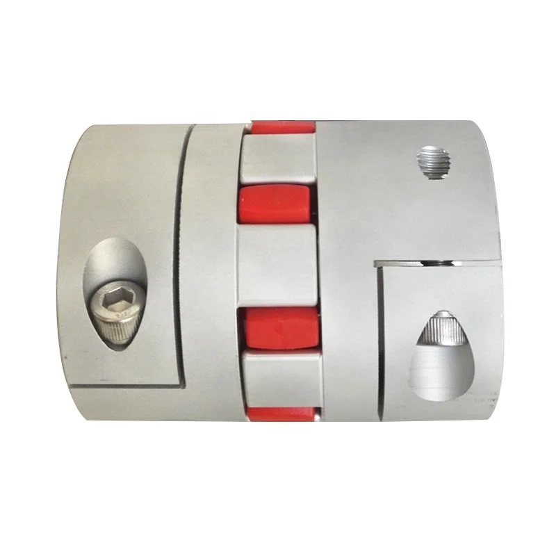 high quality aluminium alloy flexible jaw type shaft couplers and plum flower rubber coupling