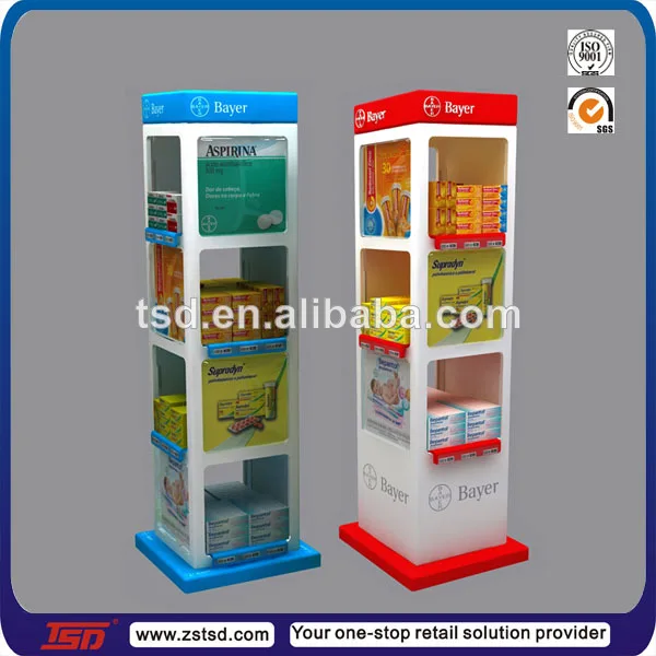 Tsdm907 Metal Drugstore Pharmacy Display/ Retail Store Pharmacy Display/ Tablets Pharmacy