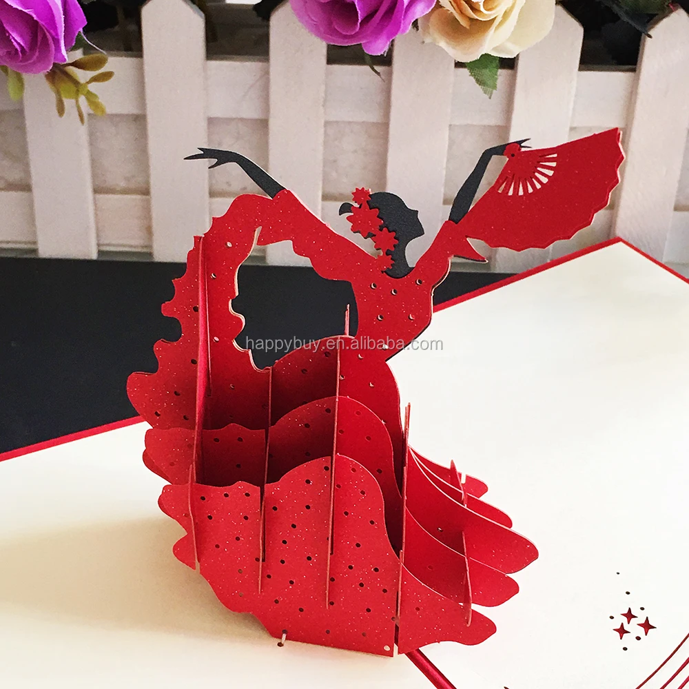 Bela Dancarina 3d Pop Up Cartao De Aniversario Engracado Pop Up Cartao Do Convite Do Partido Buy Cartao Do Convite Do Casamento De Corte A Laser Corte A Laser Cartao Cartao Do Convite Projeto