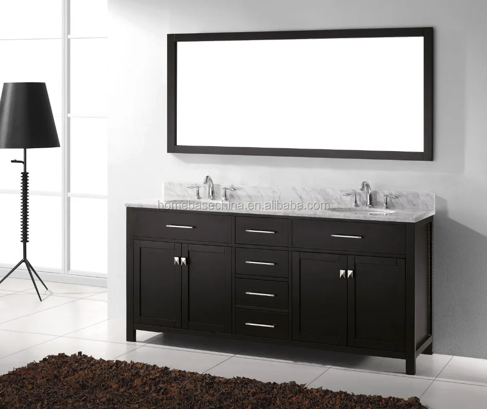 
Hot wooden bathroom cabinet Marble top 