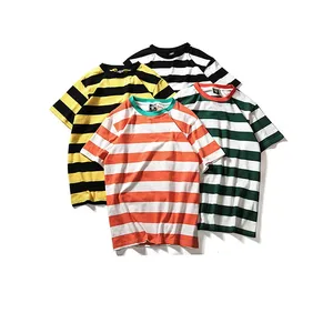 Colorful Wide Stripe Wholesale Striped T-Shirt Colorful Wide Stripe Wholesale Striped T-Shirt