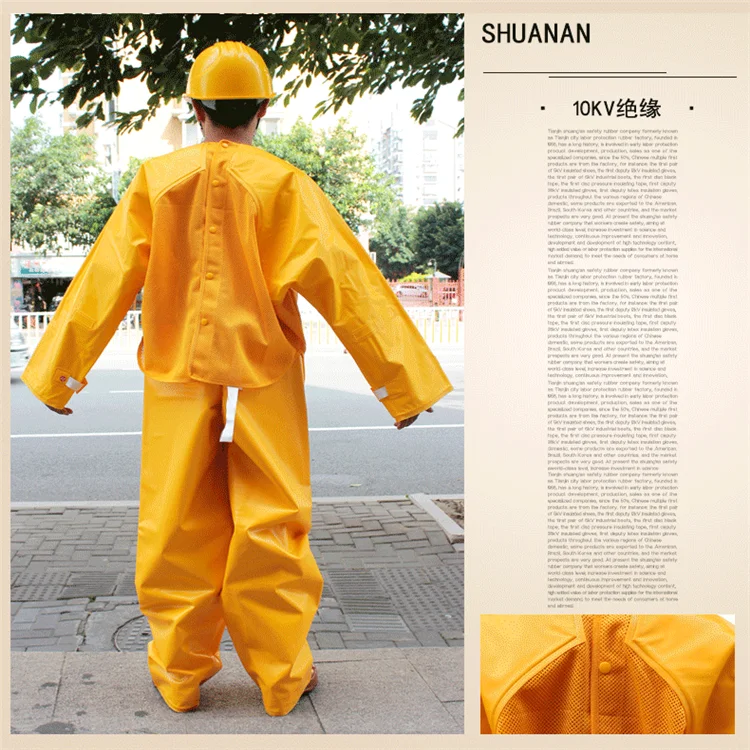 High Voltage Static Protection Natural Rubber Insulating Clothing Electrical Shock Buy High