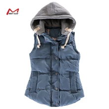 Women Vest New Female Outwear Sleeveless Jacket Winter Down Cotton Warm Women Waistcoat Plus Size Casual Vest YL0375c