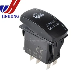 12v 3 Position Laser Etched Label Led Light Bar Rocker Switch