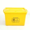 FDA Approved Plastic 90Liter Medical Storage Container, Yellow Turnover Box For Hospital Use/