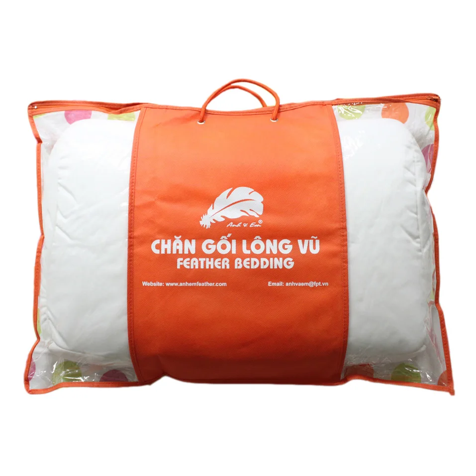 Pvc Clear Plastic Carry Bags Zipper Pillow Packaging For Pillow Storage