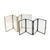 Glass Restaurant Table decor various shapes frames for hexagon rectangle square photo storage box