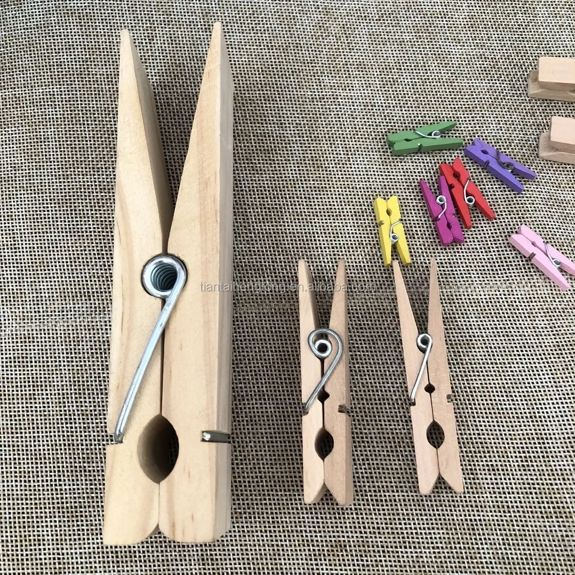 15cm Large Wooden Peg Smooth Wood Clothes Storage Craft Gift Home ...