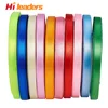 Wholesale Cut Side Label Black Polyester Satin Label Ribbon