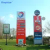2019 Grandview Pylon display for led gas price pump sign petrol station pillar/New style Gas station signage solar