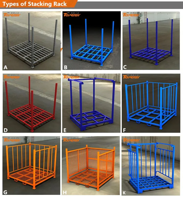 warehouse metal stacking rack for storage