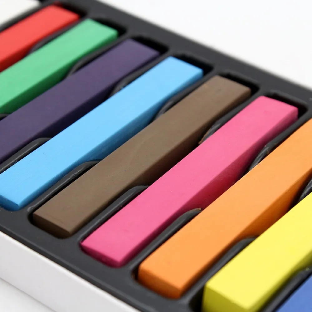 12 Color Hair Chalk In Instant Colour Added Flair,Temporary Hair Colour