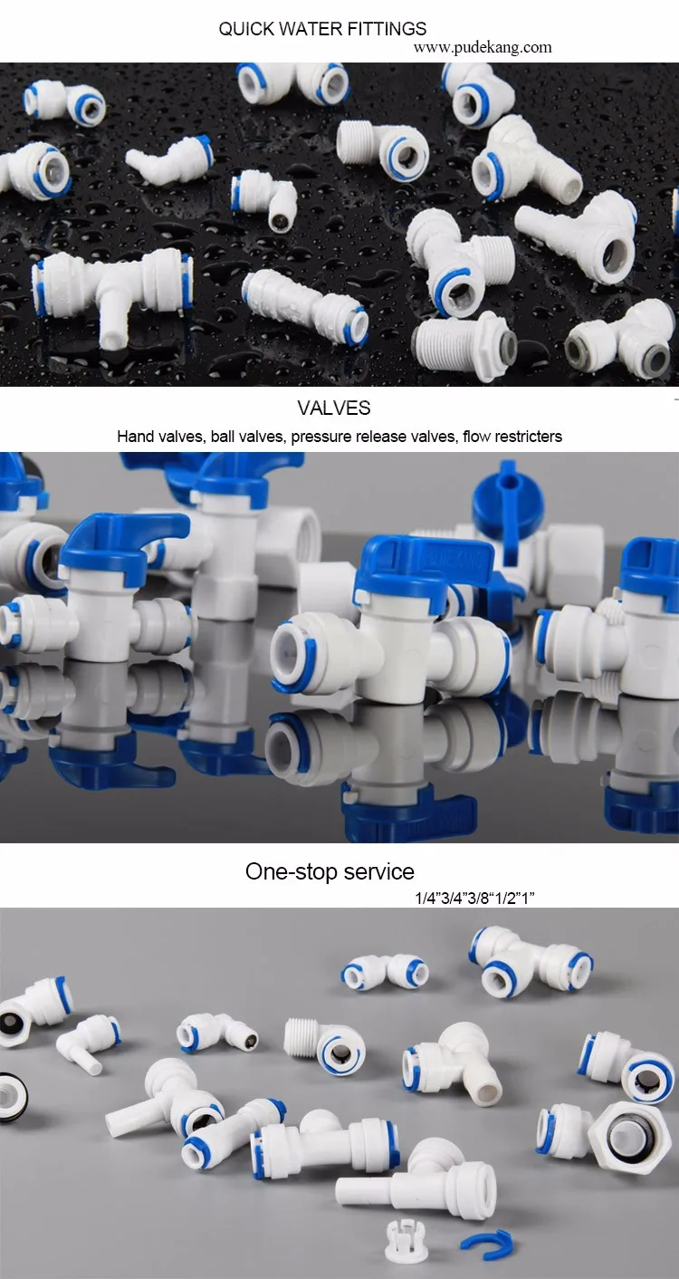 Pudekang 1/4 3/8 1/2 3/4 5/16 Ro Water Pipe Fitting Buy Ro Water Pipe