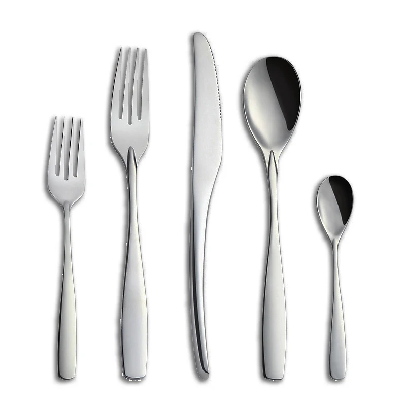 4pcs Set Stainless Steel Hotel Cutlery / Used Restaurant Flatware