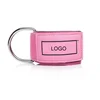 Custom logo fashion pink style weightlifting ankle strap adjustable ankle D ring strap for body training