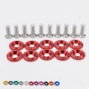 ADDCO Racing 10PC M6 CNC Billet Aluminum Fender Bumper Washer Bolt Engine Bay Dress Up Kit ADDP007