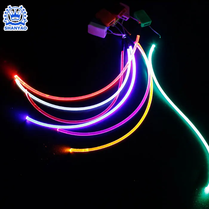Customizable Battery Powered LED Flashing Light Strip for Decorating Other Items such as LED Luminous Tent Handbag Vest etc