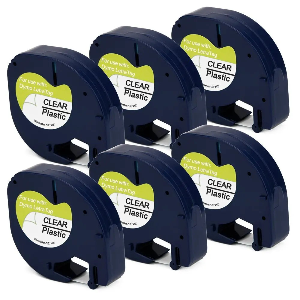 Buy 4-Pack IKONG 16952 Compatible DYMO 16952 Label Tape,1/2' W x 13 L(12mm x 4m ) Black print on ...