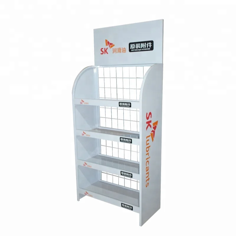 supermarket and retail store metal adjustable tools rack displaying stand with AD board