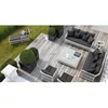 9 seater sun bed designed backyard rattan furniture outdoor vintage style sofa