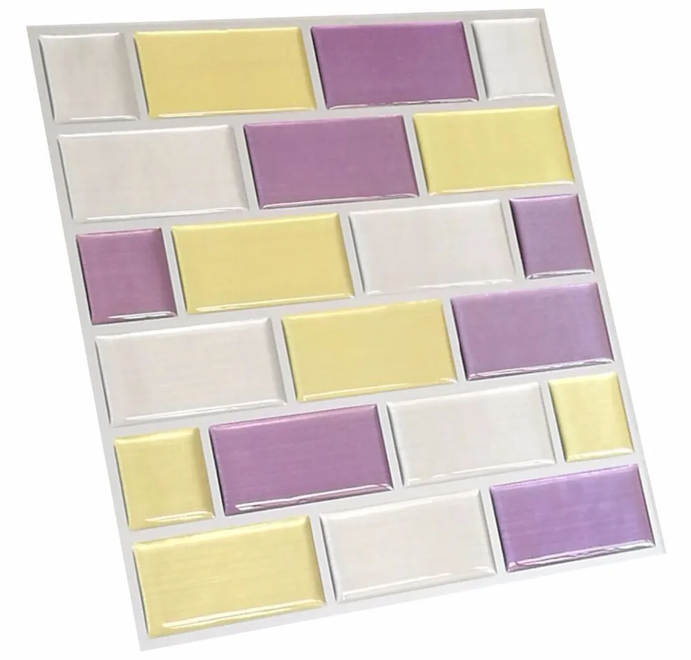 Azulejo autoadhesivo pared impermeable y extraíble vinilo cocina