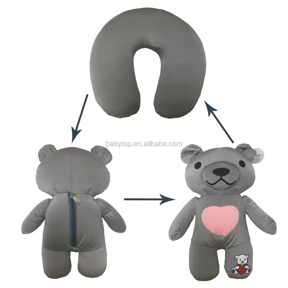 teddy bear memory foam pillow