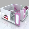 make up wood booth display cosmetic design