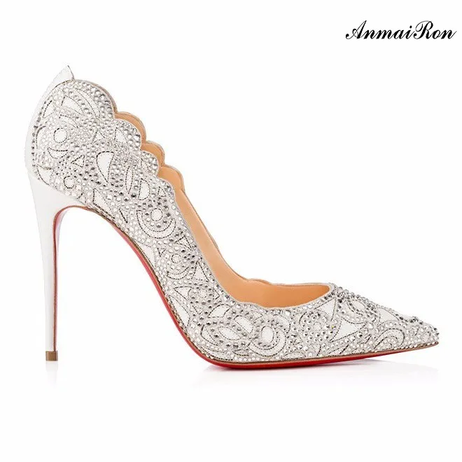 Manufacture Evening Wedding White Dress Shoes Bridal Women Buy Silver