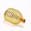 Decorative coil loaded spring stainless steel brass cage drum shape spring wire craft