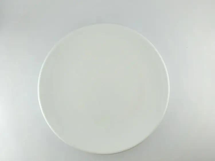 14 inch big size flat white round cake plate for cake serving