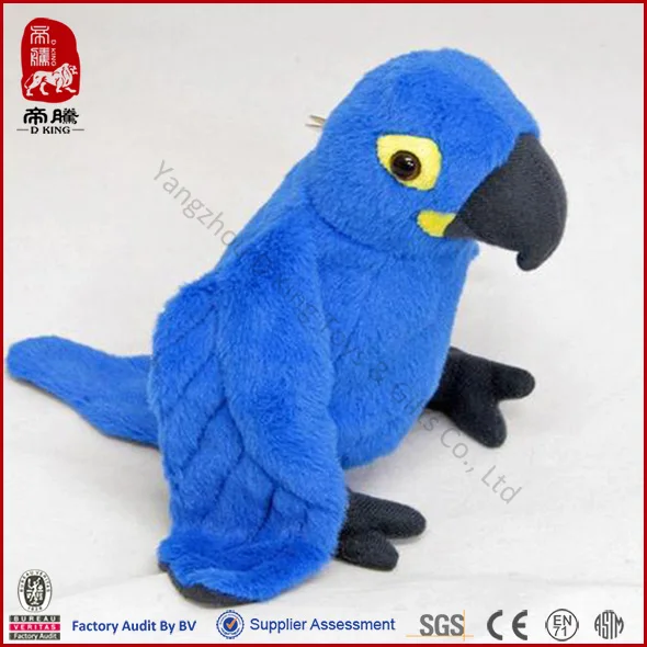 Grosir Nyata Boneka Mewah Burung Liar Lembut Burung Beo Biru Buy