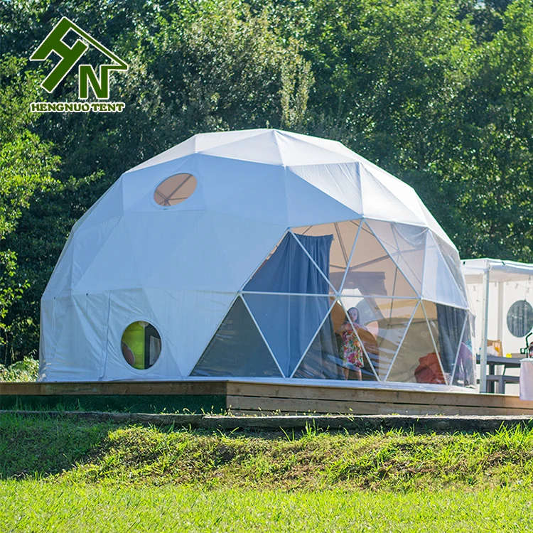 Pvc Roof Metal Frame Geodesic Dome House Prefabricated Domes - Buy ...