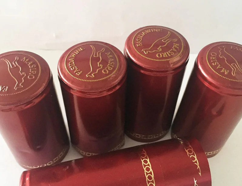 Factory Price Hot Sale And New Style Red Wine Aluminum Capsule Bottle