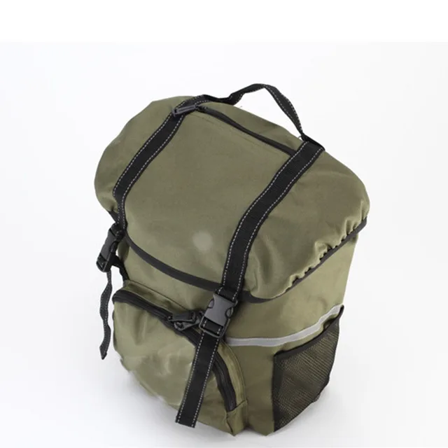 Folding Bicycle Basket 15L Rear Rack Pannier MTB Pouch Bicycle Saddle Bag Cycling Seat Bag Accessories