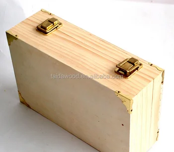 wooden box with clasp