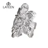 S990 Sterling Silver Ring Jewelry Peony Flower Silver Ring Exquisite personality Opening Silver Ring