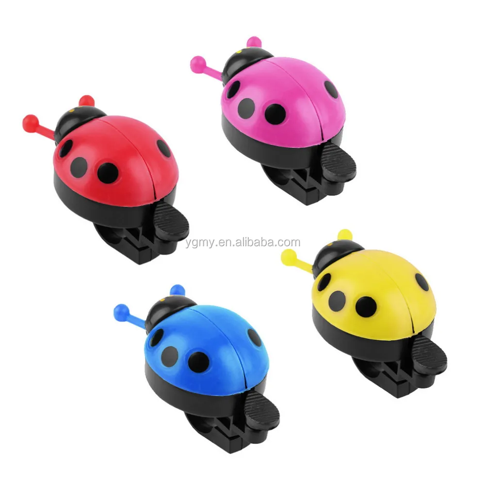 Cute Hot Kid Beetle Ladybug Ring Bell For Cycling Bicycle Bike Ride Horn Alarm