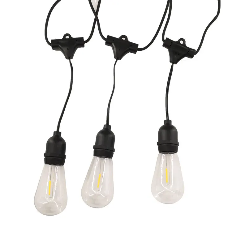 IP65 waterproof garden tree edison S14 filament bulb connectable remote control decorative covers outfit LED string light