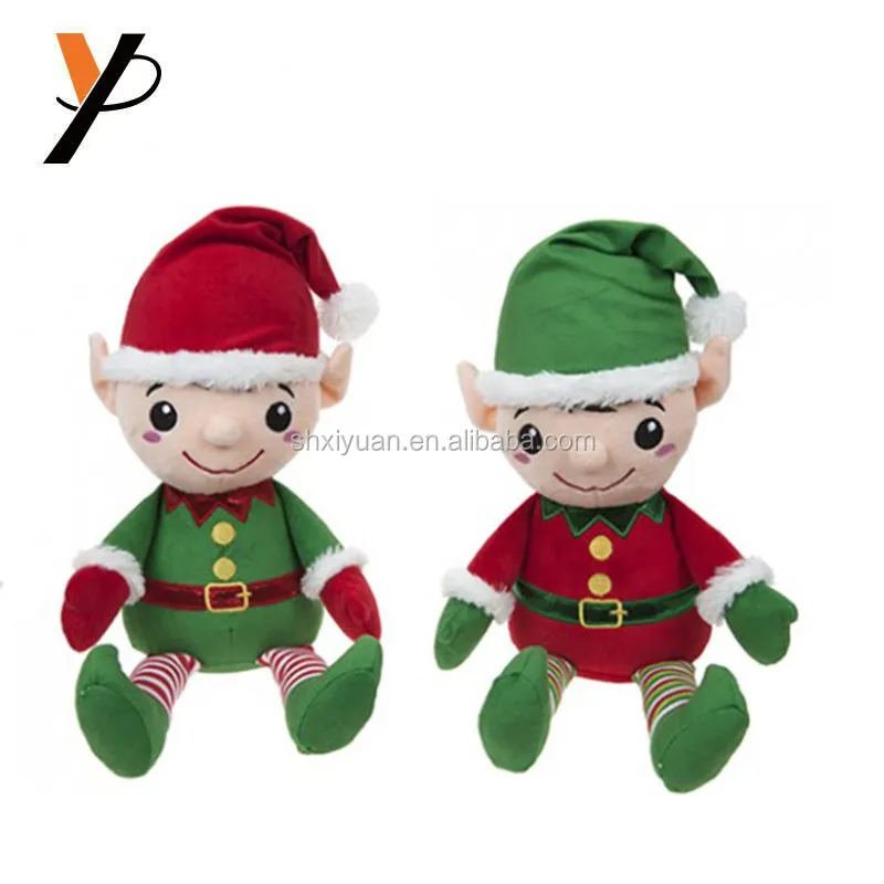 christmas elf cuddly toy