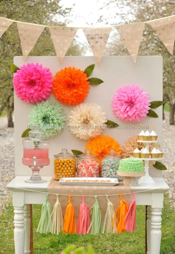 New Black White And Gold Tassel Garland - Gatsby Decor,Party Decor