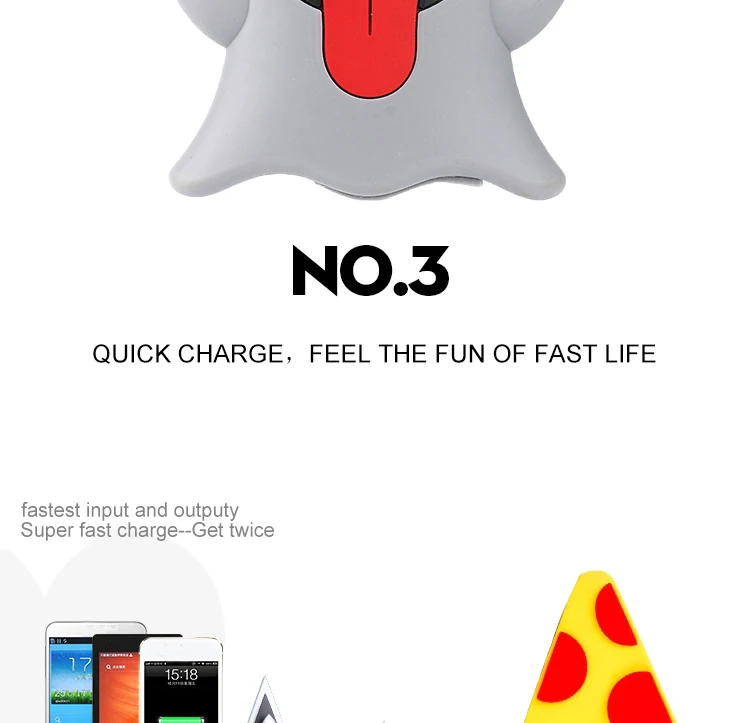 New Arrival Emoji 2600mah Power Bank, Portable Power Bank 2600mah colorfully Cartoon - ANKUX.COM