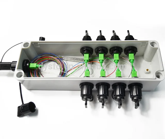 Outdoor IP67 waterproof MINI SC/ODVA MPO/Optitap connector box