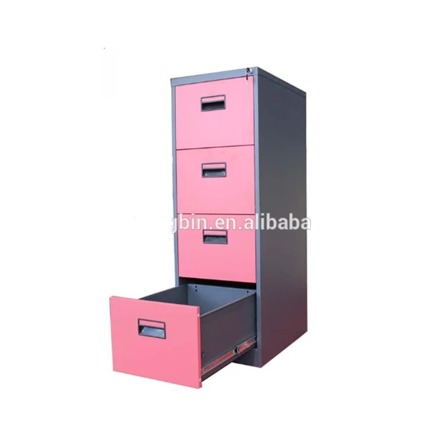 Pink Double Color 4 Drawer Filing Cabinets Metal Buy 4 Drawer