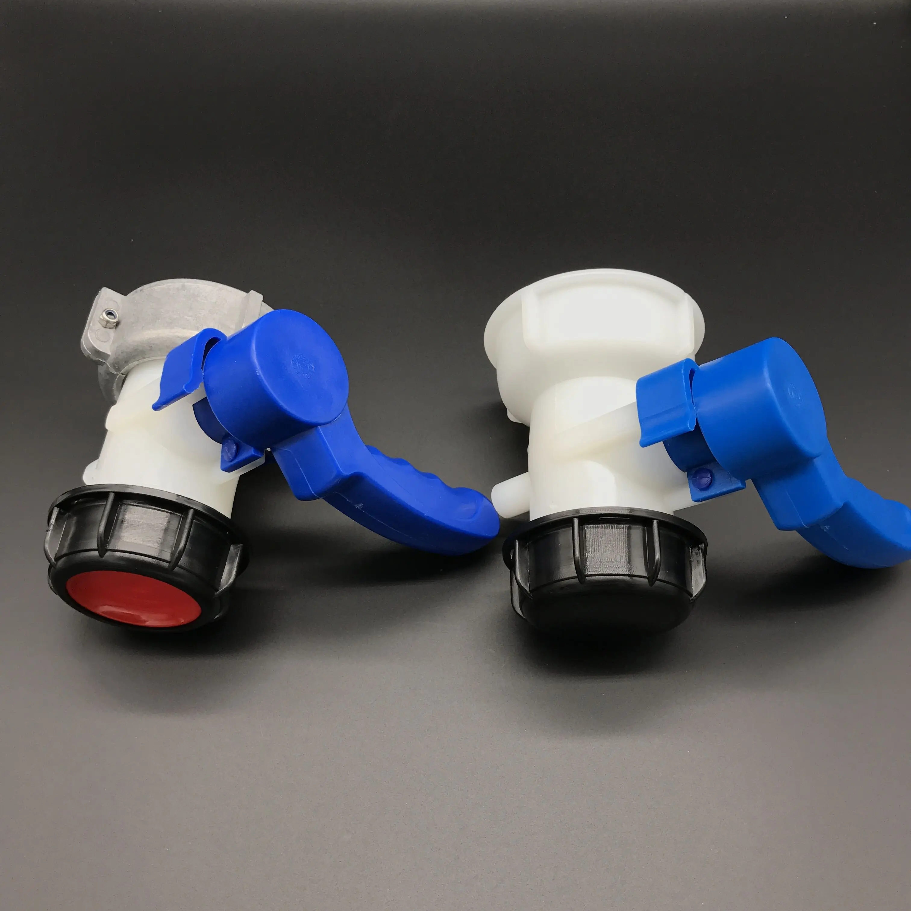 Dn40 Or Dn50 Butterfly Valve For Ibc Tank Ibc Container White Body Blue