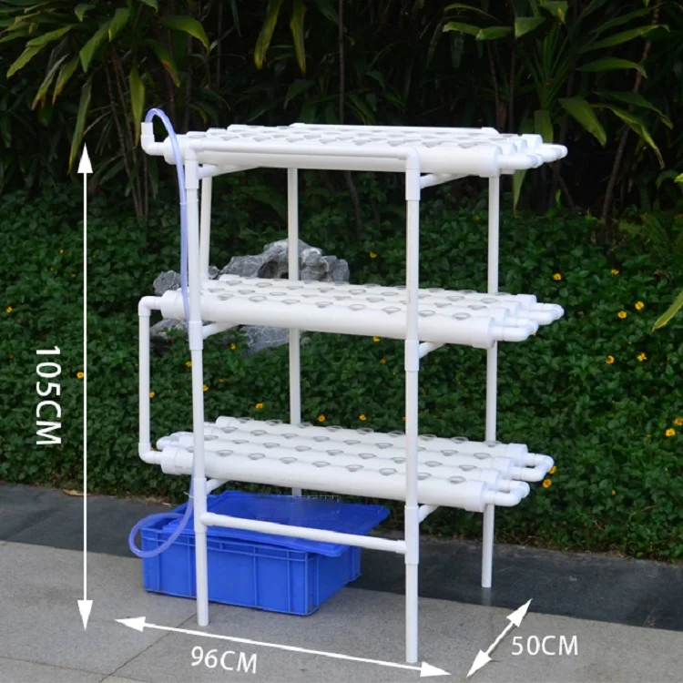 Sistema Hidropónico Pequeño De Pvc Nft Para Jardín Doméstico Skyplant