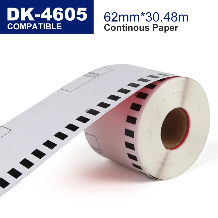 10 Rotoli Etichette Brother DK22210 - 29mm X 30m, Nero Su Bianco, Per Stampanti QL Series - Foto 4